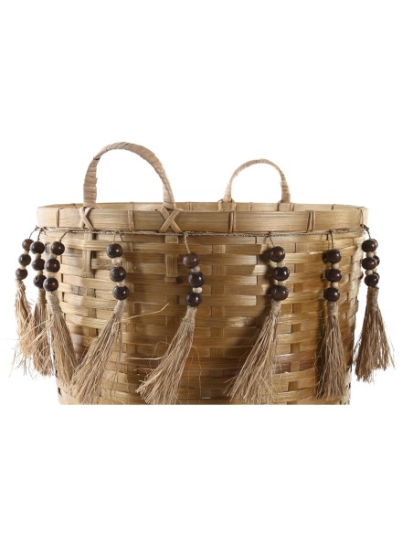 Set de basket DKD Home Decor Multicouleur Bambou Boho 49 x 45 x 54 cm
