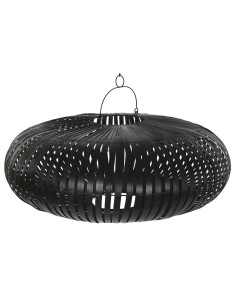Écran de lampe Home ESPRIT Noir Bambou 80 x 80 x 30 cm