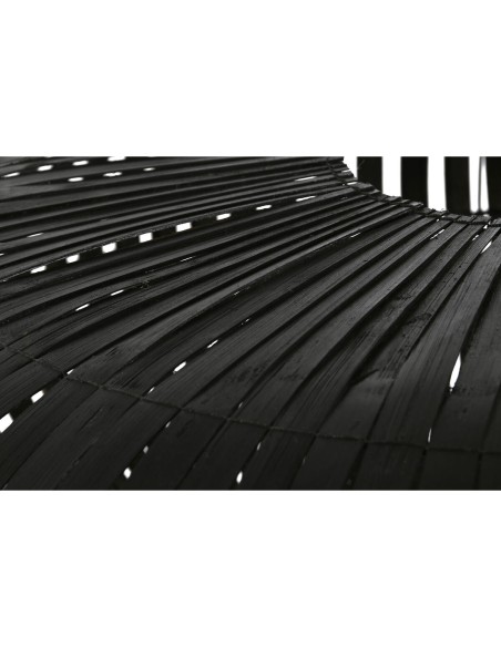 Écran de lampe Home ESPRIT Noir Bambou 80 x 80 x 30 cm