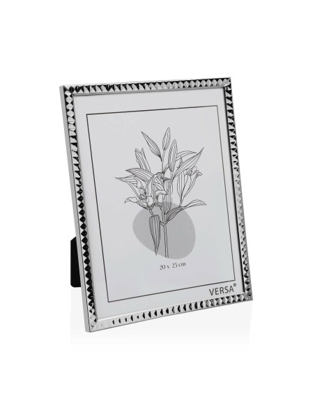 Cadre Photos Versa Argenté Métal Minimaliste 1 x 25,5 x 20,5 cm (2 Unités)