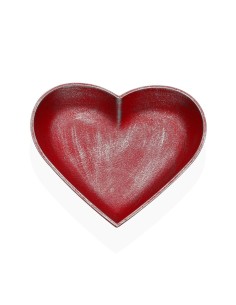 Figurine Décorative Versa Rouge Coeur 25 x 25 x 3,5 cm