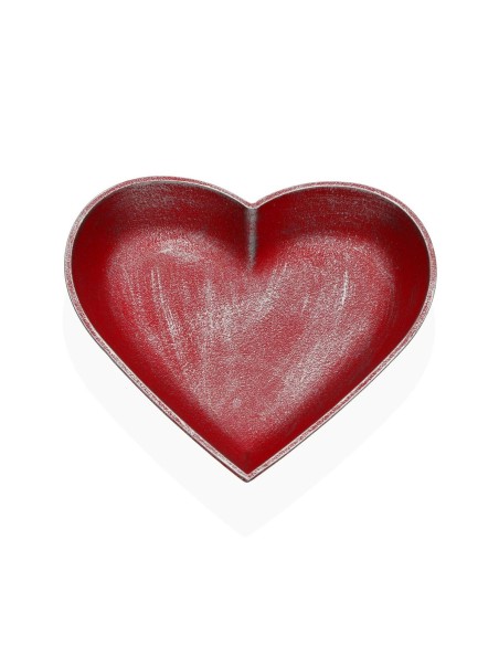 Figurine Décorative Versa Rouge Coeur 25 x 25 x 3,5 cm