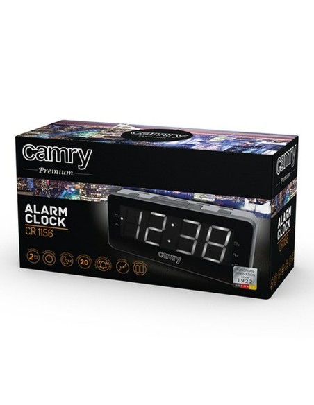 Pendule Réveil Camry CR 1156 Bleu Noir Gris