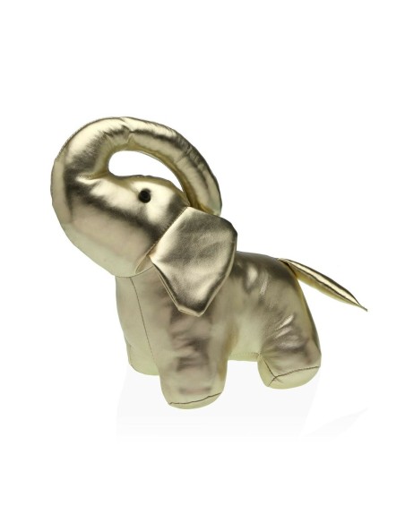 Support de porte Versa Doré Eléphant Textile 16 x 29 x 25 cm