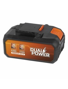 Batterie au lithium rechargeable Powerplus Dual Power Powdp9037 20 V 2,5 Ah 5 Ah Litio Ion 40 V