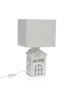 Lampe de bureau Versa Blanc Céramique 40 W 64,1 x 36,5 cm
