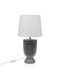 Lampe de bureau Versa Gris Céramique 60 W 22 x 42,8 cm