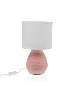 Lampe de bureau Versa Rose Blanc Céramique 40 W 15,5 x 27,5 cm