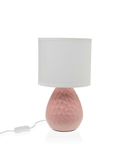 Lampe de bureau Versa Rose Blanc Céramique 40 W 15,5 x 27,5 cm