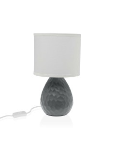 Lampe de bureau Versa Gris Blanc Céramique 40 W 15,5 x 27,5 cm