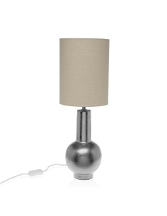 Lampe de bureau Versa Argenté Céramique 20 x 57 x 20 cm