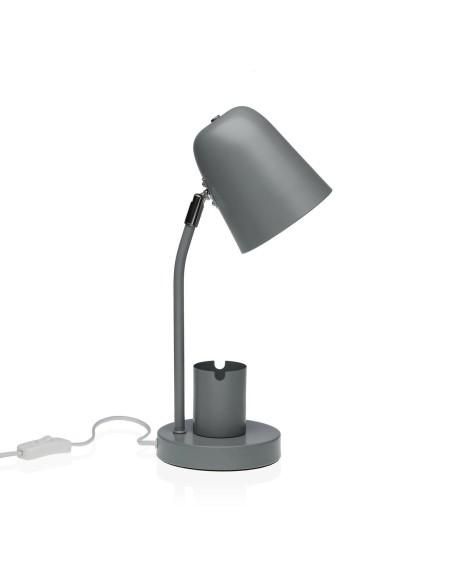 Lampe de bureau Versa Gris Métal 18 x 40 x 14 cm