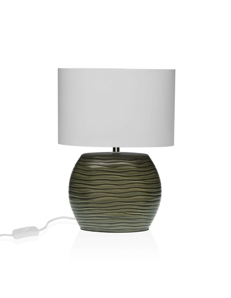 Lampe de bureau Versa Gris Céramique 13 x 33 x 25 cm