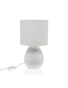 Lampe de bureau Versa Blanc Céramique 40 W 15,5 x 27,5 cm