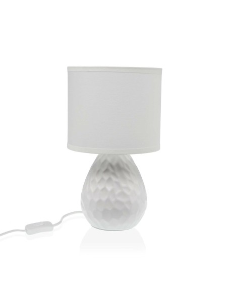 Lampe de bureau Versa Blanc Céramique 40 W 15,5 x 27,5 cm