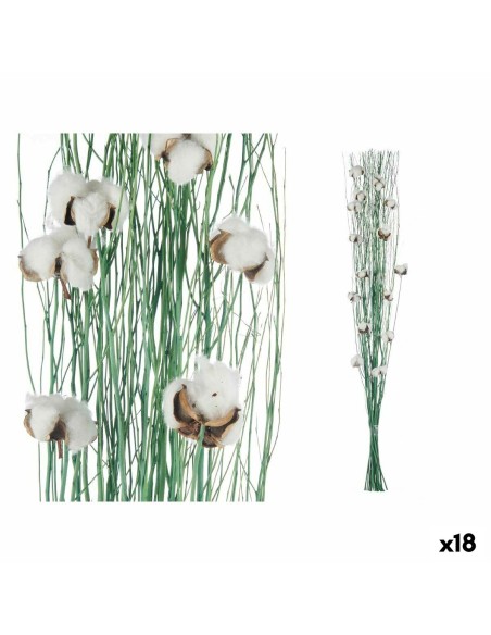 Bouquets Coton Vert 10 x 100 x 18 cm (18 Unités)