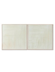 Toile Home ESPRIT Moderne 80 x 3 x 80 cm (2 Unités)