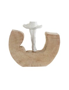 Figurine Décorative DKD Home Decor Blanc Marron Danseuse Classique 17 x 6 x 24 cm (2 Unités) 2