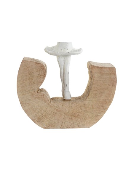 Figurine Décorative DKD Home Decor Blanc Marron Danseuse Classique 17 x 6 x 24 cm (2 Unités)