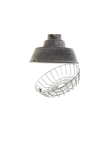 Suspension Home ESPRIT Gris Bois Métal Fer 25 W 39 x 39 x 45 cm