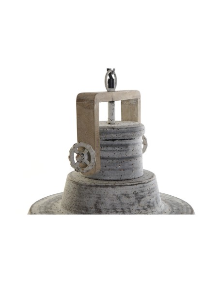 Suspension Home ESPRIT Gris Bois Métal Fer 25 W 39 x 39 x 45 cm