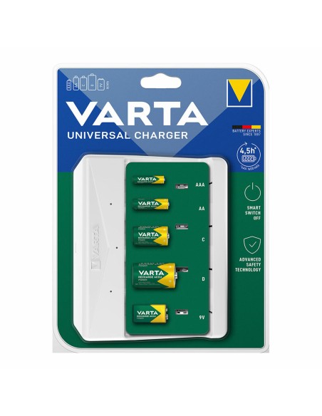 Chargeur de batterie Varta 57658 4 Batteries Universel