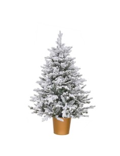 Sapin de Noël Doré Polyéthylène Enneigé 58 x 58 x 90 cm