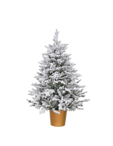 Sapin de Noël Doré Polyéthylène Enneigé 58 x 58 x 90 cm