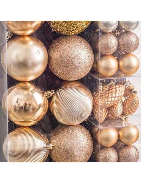 Boules de Noël Doré (50 Unités)