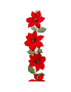 Guirlande de Noël Rouge Vert Plastique 180 cm