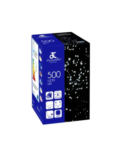 Guirlande lumineuse LED 25 m Bleu Blanc 6 W Noël