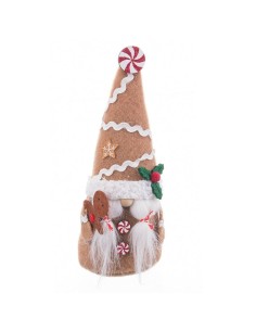 Décorations de Noël Beige Multicouleur Sable Tissu Fille 8 x 6 x 19,5 cm
