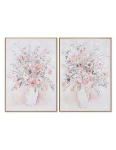 Cadre Home ESPRIT Shabby Chic Vase 70 x 3,5 x 100 cm (2 Unités)