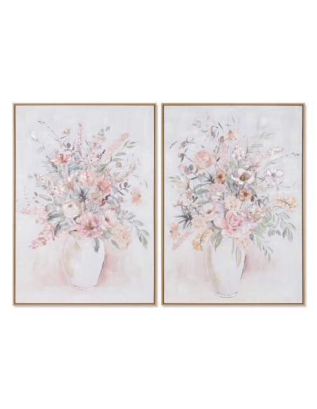 Cadre Home ESPRIT Shabby Chic Vase 70 x 3,5 x 100 cm (2 Unités)