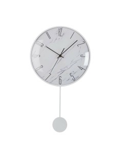 Horloge Murale Versa Pendule Métal Verre Bois MDF 4,5 x 56 x 29 cm