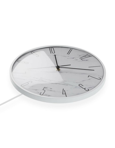 Horloge Murale Versa Pendule Métal Verre Bois MDF 4,5 x 56 x 29 cm
