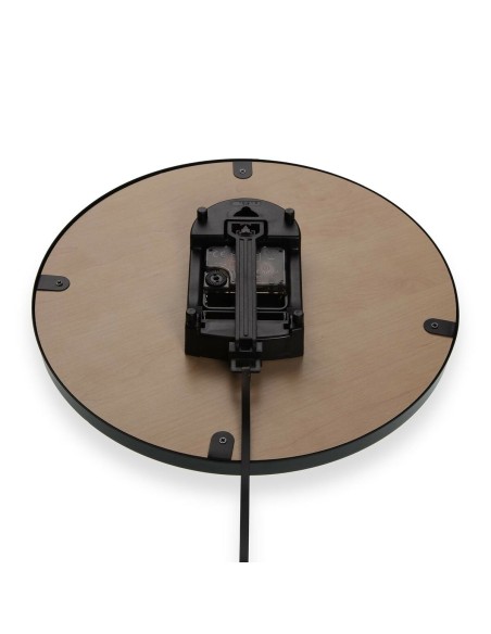 Horloge Murale Versa Pendule Métal Verre Bois MDF 4,5 x 56 x 29 cm