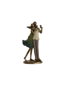 Figurine Décorative Home ESPRIT Vert Doré 12 x 8,5 x 25,5 cm 2