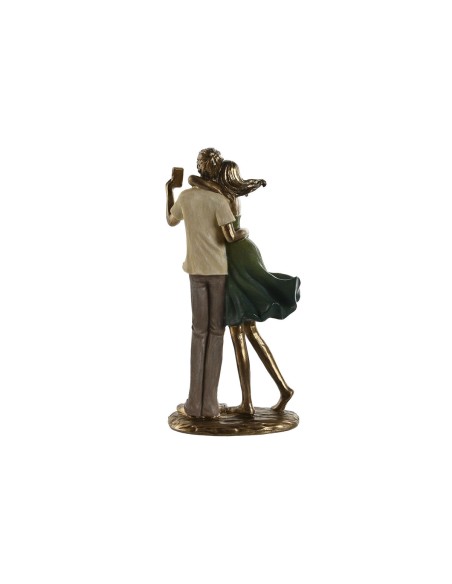 Figurine Décorative Home ESPRIT Vert Doré 12 x 8,5 x 25,5 cm