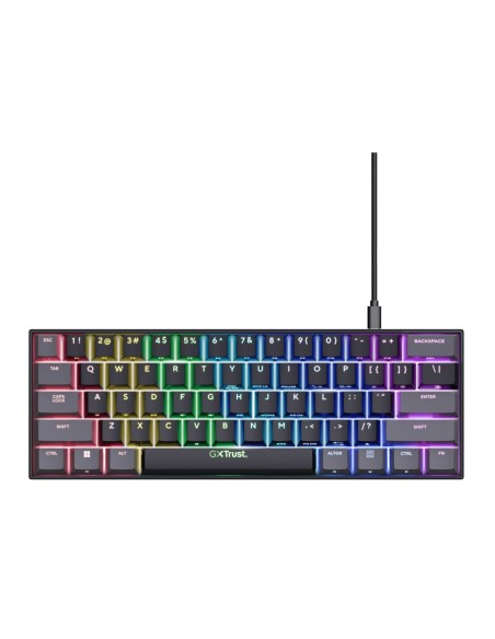 Clavier pour jeu Trust GXT 867 Acira Noir Multicouleur QWERTY Qwerty US