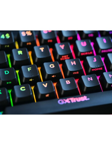 Clavier pour jeu Trust GXT 867 Acira Noir Multicouleur QWERTY Qwerty US