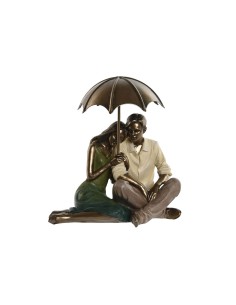 Figurine Décorative Home ESPRIT Vert Doré Couple 15 x 11,5 x 12 cm