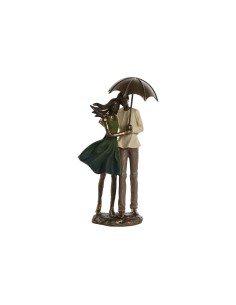 Figurine Décorative Home ESPRIT Vert Doré Couple 12,5 x 8 x 25,5 cm 2
