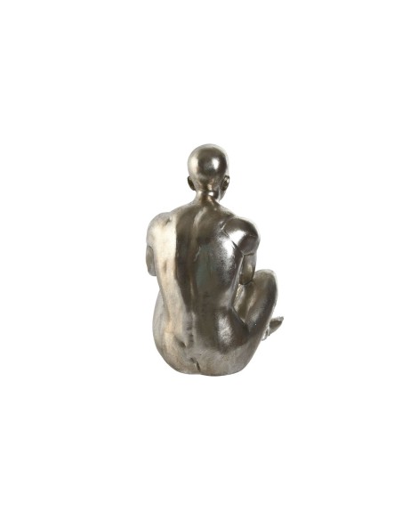 Figurine Décorative Home ESPRIT Doré Argenté 19 x 13,5 x 22 cm (2 Unités)