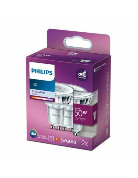 Lampe LED Philips 4,6 W GU10 390 lm F A++ (4000K) (4000 K)