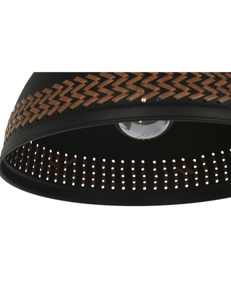 Suspension DKD Home Decor Marron Noir Crème Métal 50 W 39 x 39 x 22 cm (2 Unités)