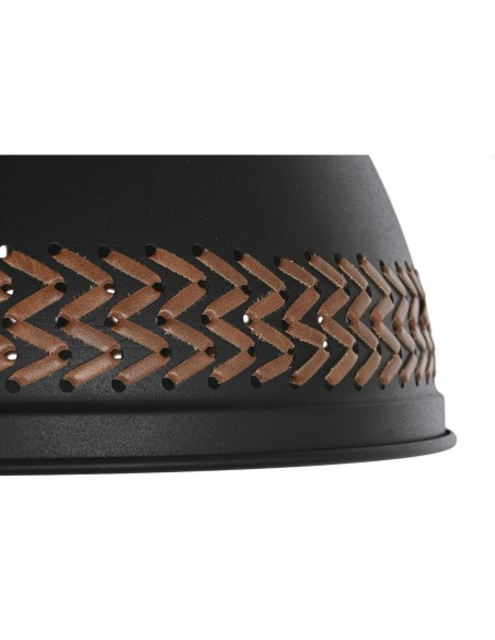 Suspension DKD Home Decor Marron Noir Crème Métal 50 W 39 x 39 x 22 cm (2 Unités)