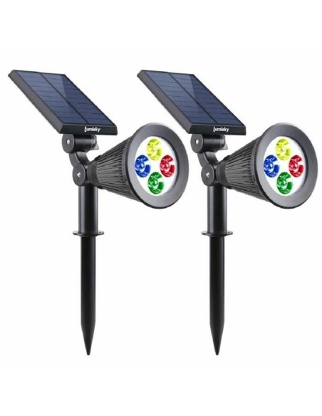 Lampe solaire Lumisky Noir rouge 200 Lm (2 Pièces) (2 Unités)