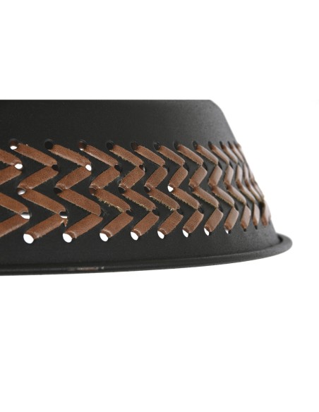 Suspension DKD Home Decor Marron Noir Crème Métal 50 W 42 x 42 x 24 cm (2 Unités)
