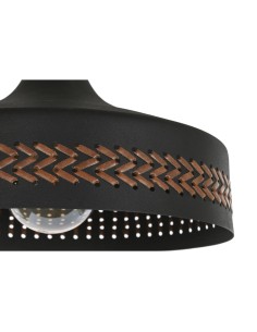 Suspension DKD Home Decor Marron Noir Crème Métal 50 W 35 x 35 x 20 cm (2 Unités) 2